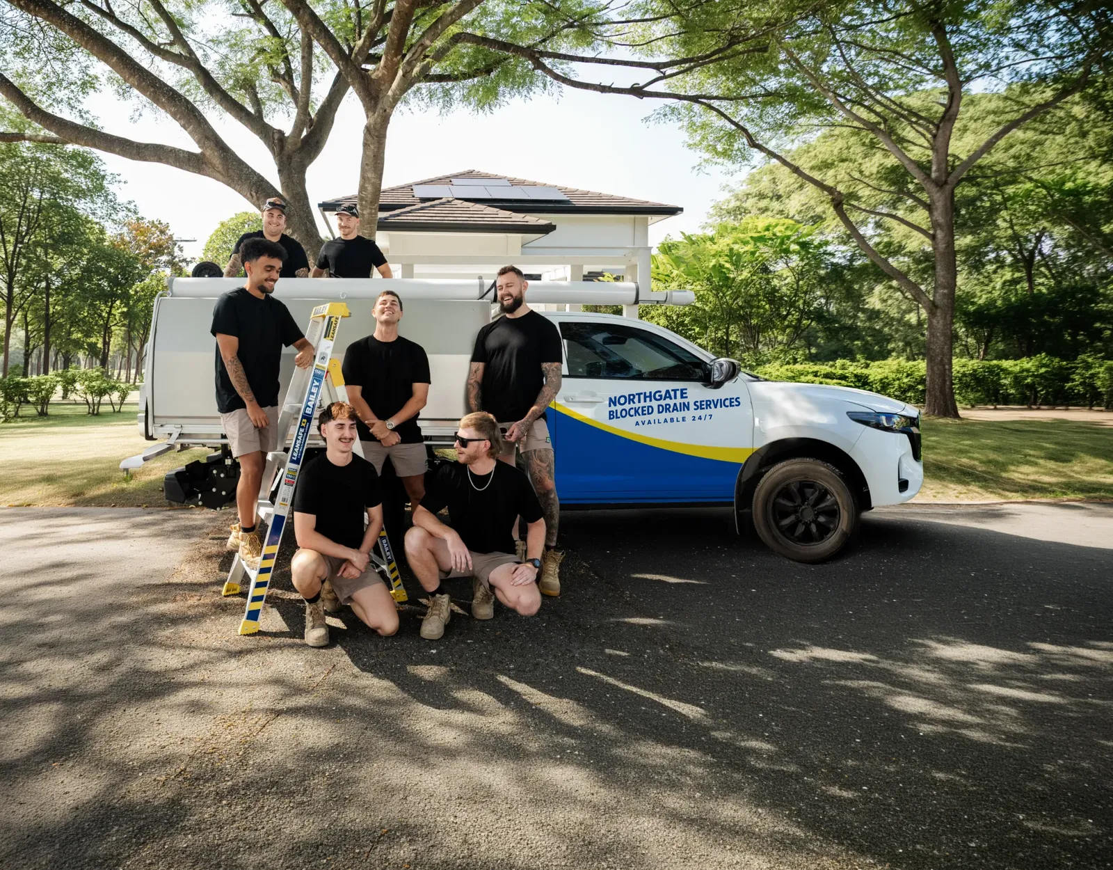 Northgate Blocked Drain Services ute and team